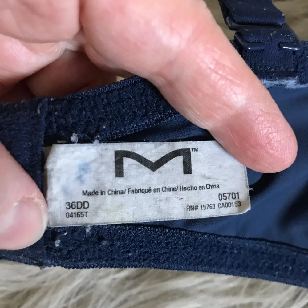 ❤️3X20 MAIDENFORM Underwire Light Padding Blue Bra | 36DD